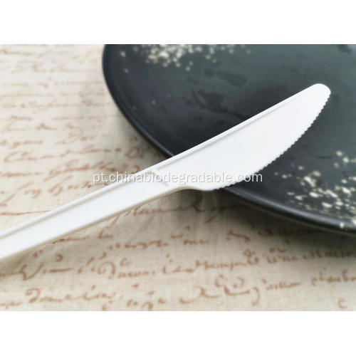 Utensílios de faca de talheres PLA amido de milho compostável
